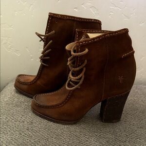 Frye Women's Tan Heeled Boots